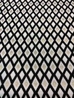 Στόφα ρόμβος μαύρο χρυσό 8228