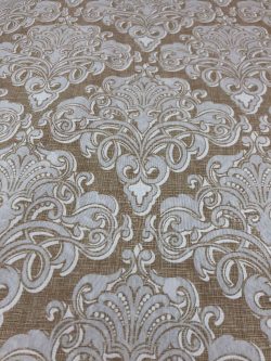 Λονέτα σχέδιο μπροκάρ μπεζ 8258