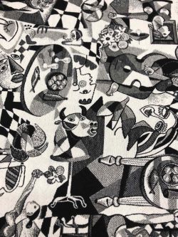 Στόφα Nostrum Άσπρο Μαύρο 12324