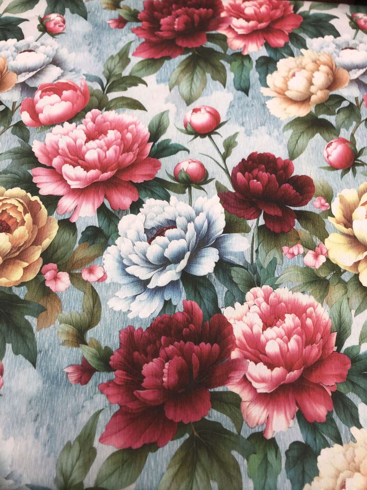 Καραβόπανο Λεπτό Φλοράλ Ψηφιακή Εκτύπωση 14210