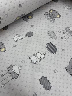 Σεντονόπανο Παιδικό Γκρι Παλ 14950