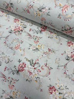 Σεντονόπανο Φλοράλ Μέντα Παλ 14946