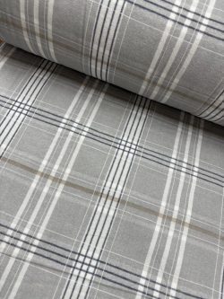 Ύφασμα φανέλα Καρό Γκρι 14938