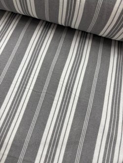 Ύφασμα φανέλα Ριγέ Γκρι 14937